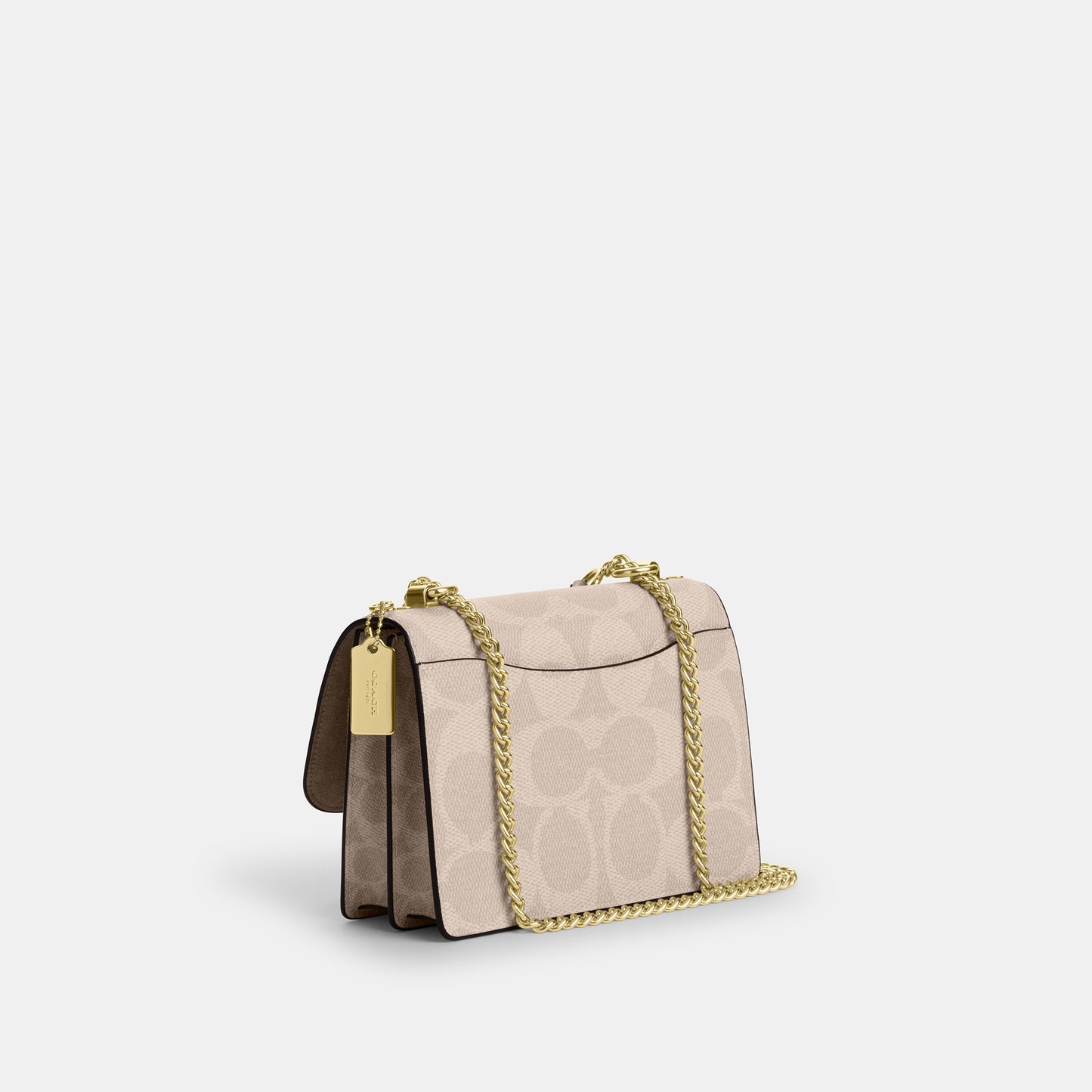 CY678-Klare Crossbody Bag In Blocked Signature-Im/Sand/Tan