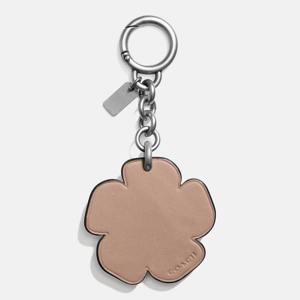 17449-Willow Floral Bag Charm-Bk/Pale Blue