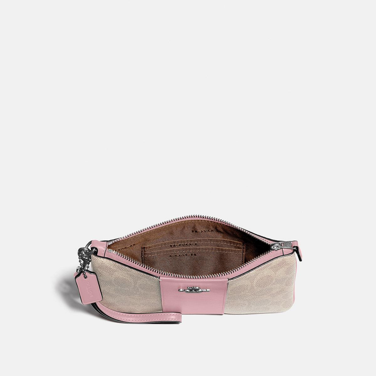 Colorblock Coated Canvas Signature Small Wristlet - COACH Saudi Arabia Official Site