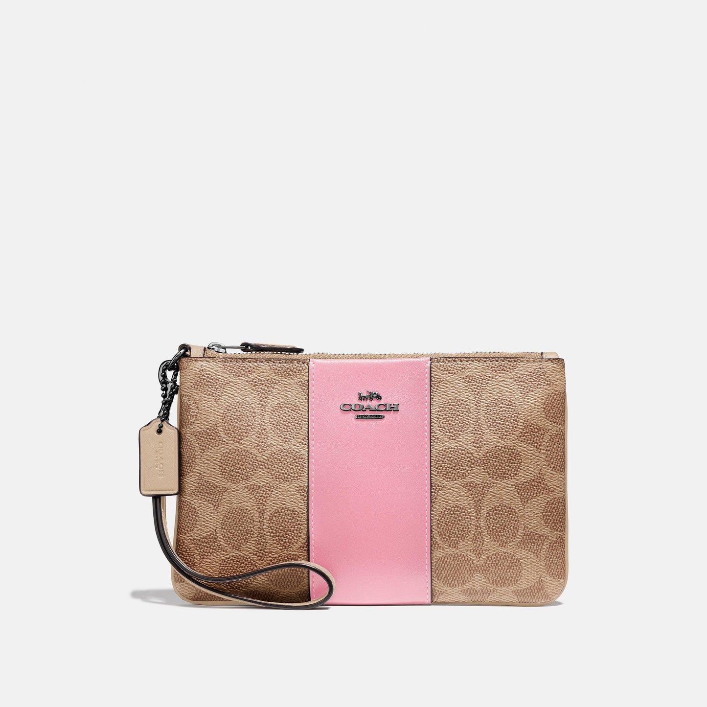 Colorblock Coated Canvas Signature Small Wristlet - COACH Saudi Arabia Official Site