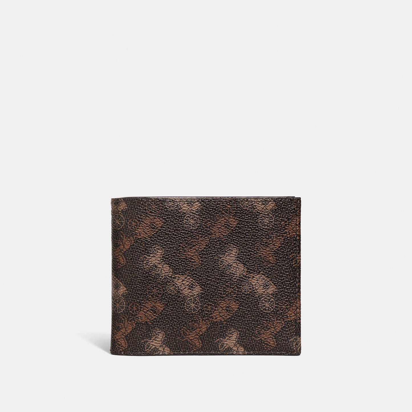 Double Billfold Wallet With Horse And Carriage Print - COACH Saudi Arabia Official Site