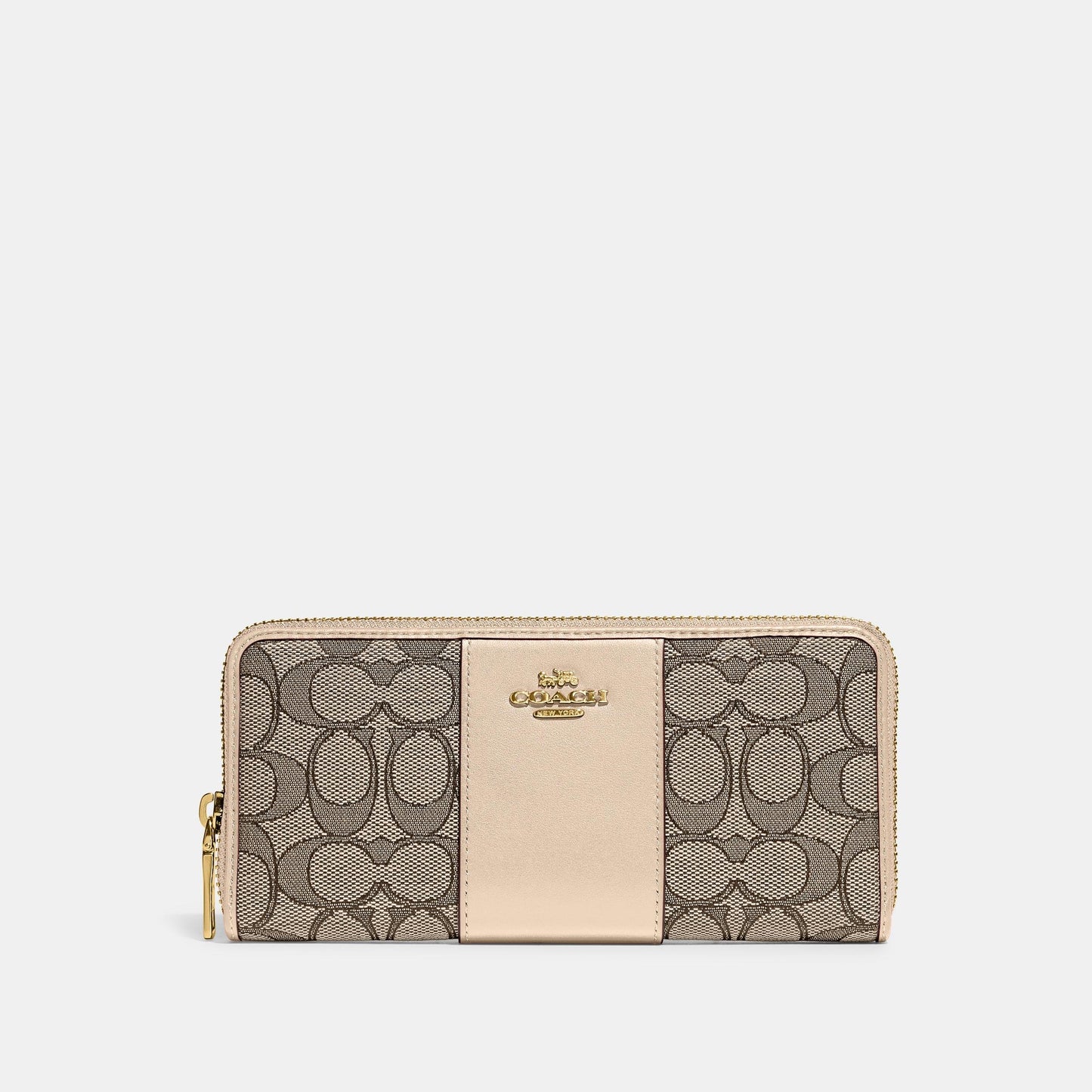Boxed Slim Accordion Zip Wallet In Signature Textile Jacquard - COACH Saudi Arabia Official Site