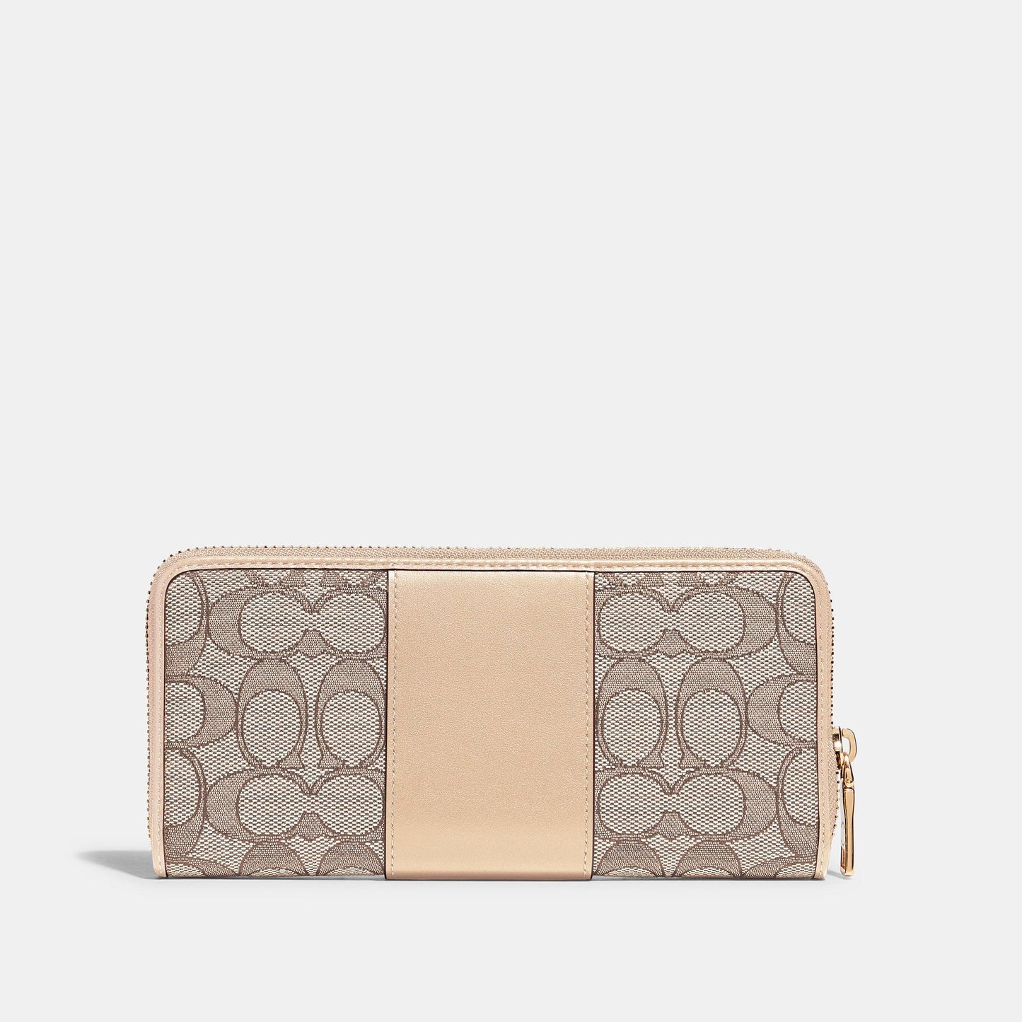 Boxed Slim Accordion Zip Wallet In Signature Textile Jacquard - COACH Saudi Arabia Official Site