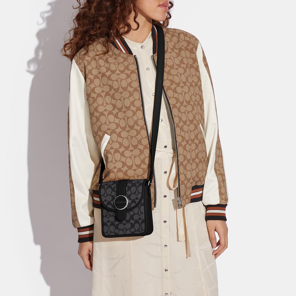 North/South Lonnie Crossbody In Signature Jacquard - COACH Saudi Arabia Official Site