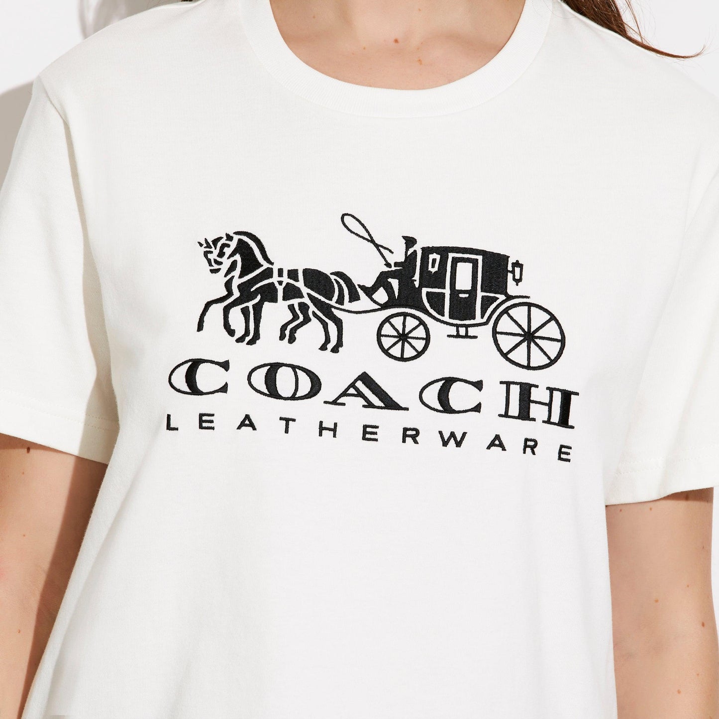 Horse And Carriage T-Shirt In Organic Cotton - COACH Saudi Arabia Official Site