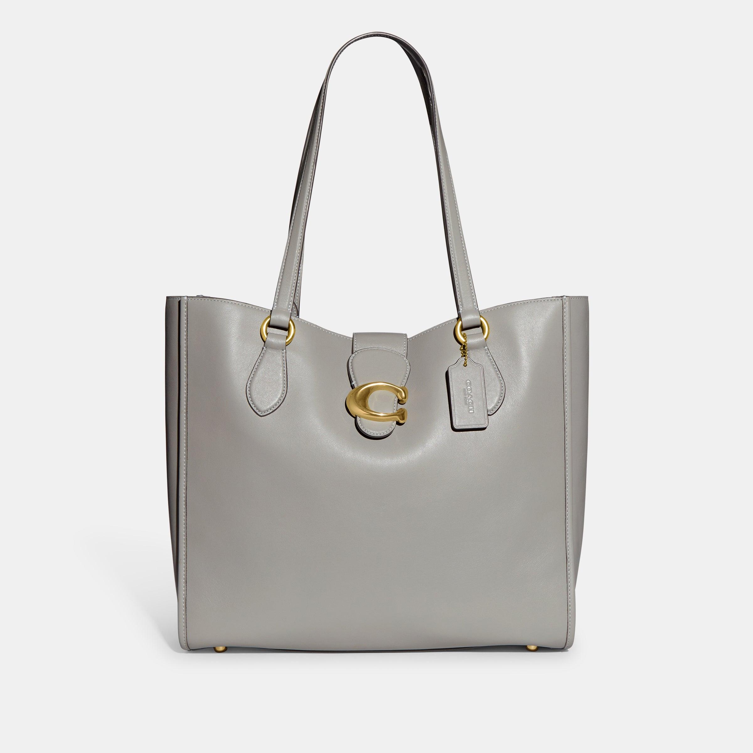 Coach grey tote bag best sale