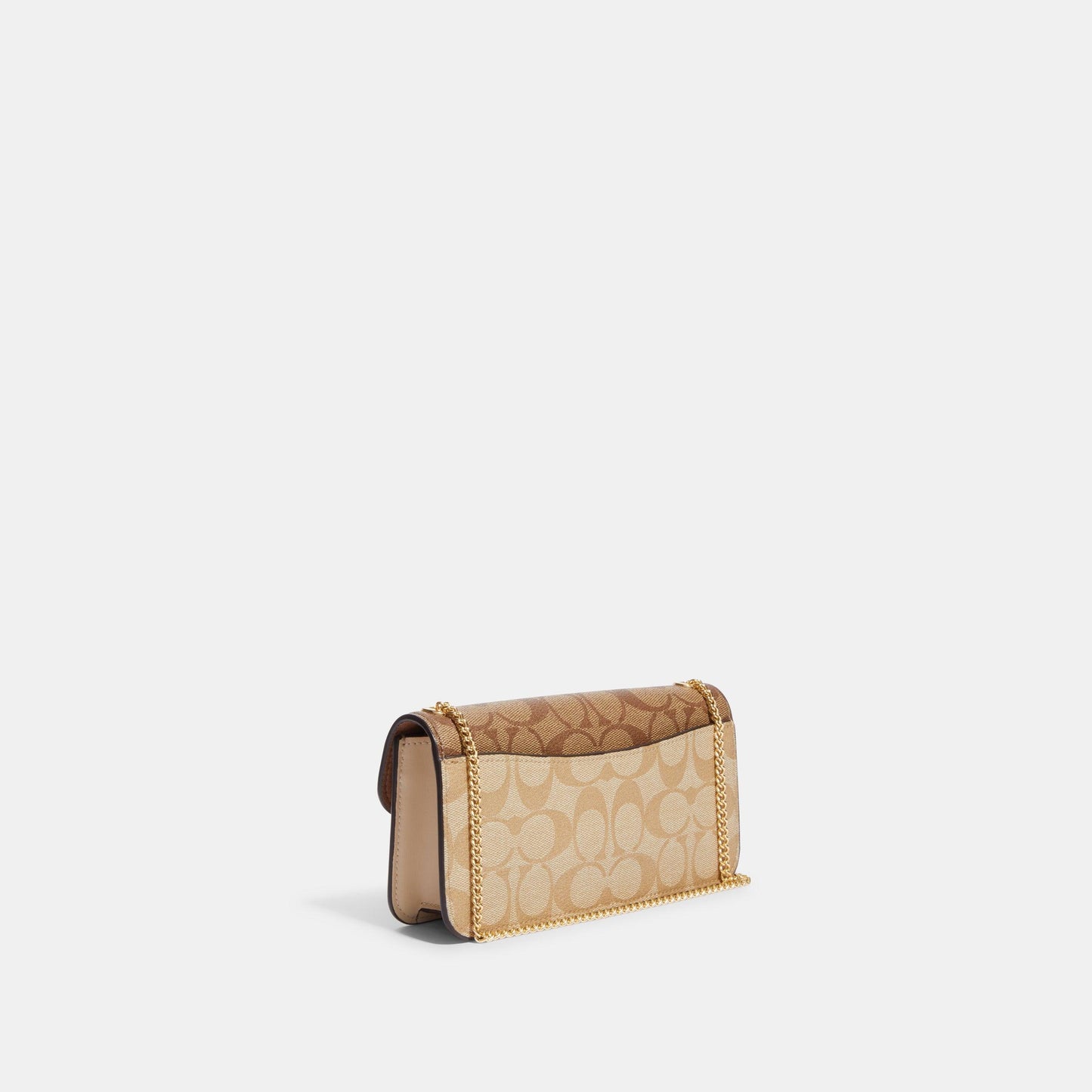 CH167-Morgan Crossbody In Blocked Signature Canvas-IM/Light Khaki Multi