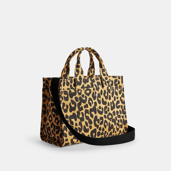 Zara animal print discount tote bag with chain