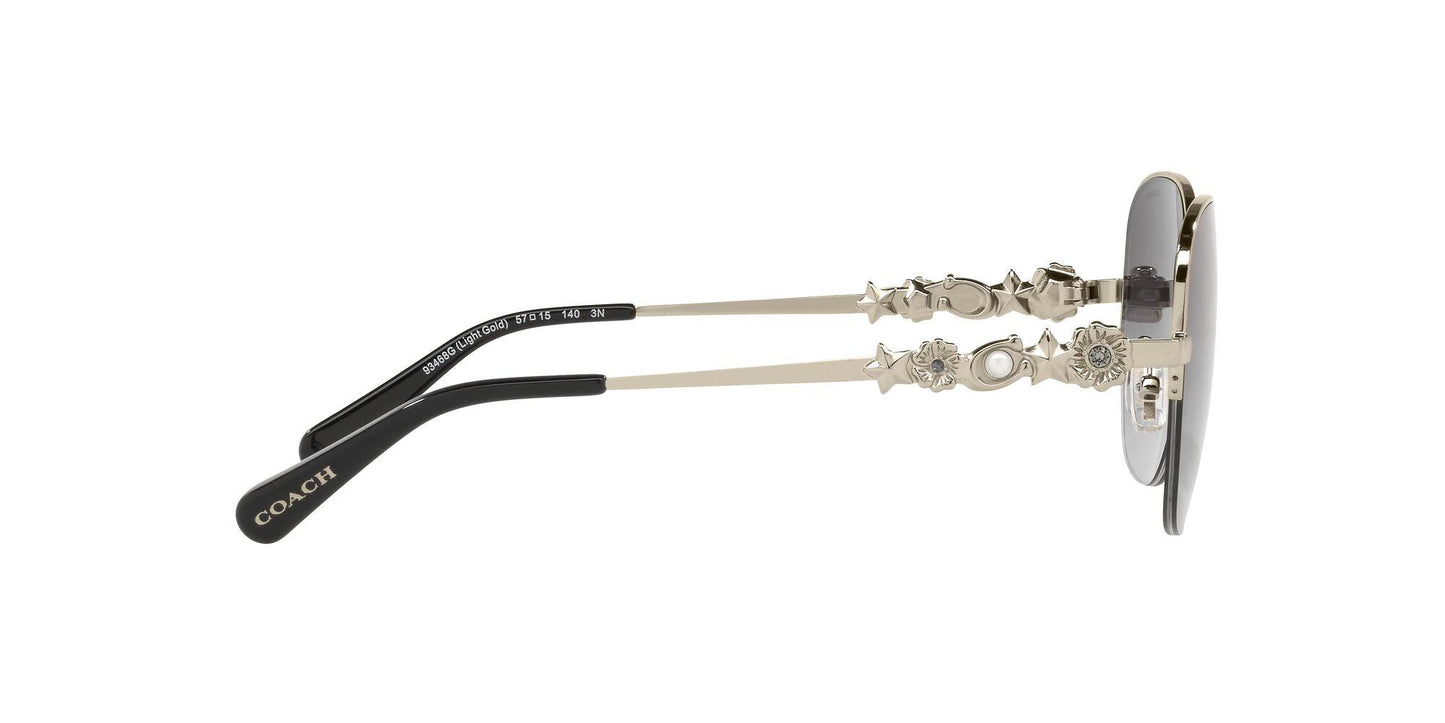 Charm Story Metal Round Sunglasses - COACH Saudi Arabia Official Site