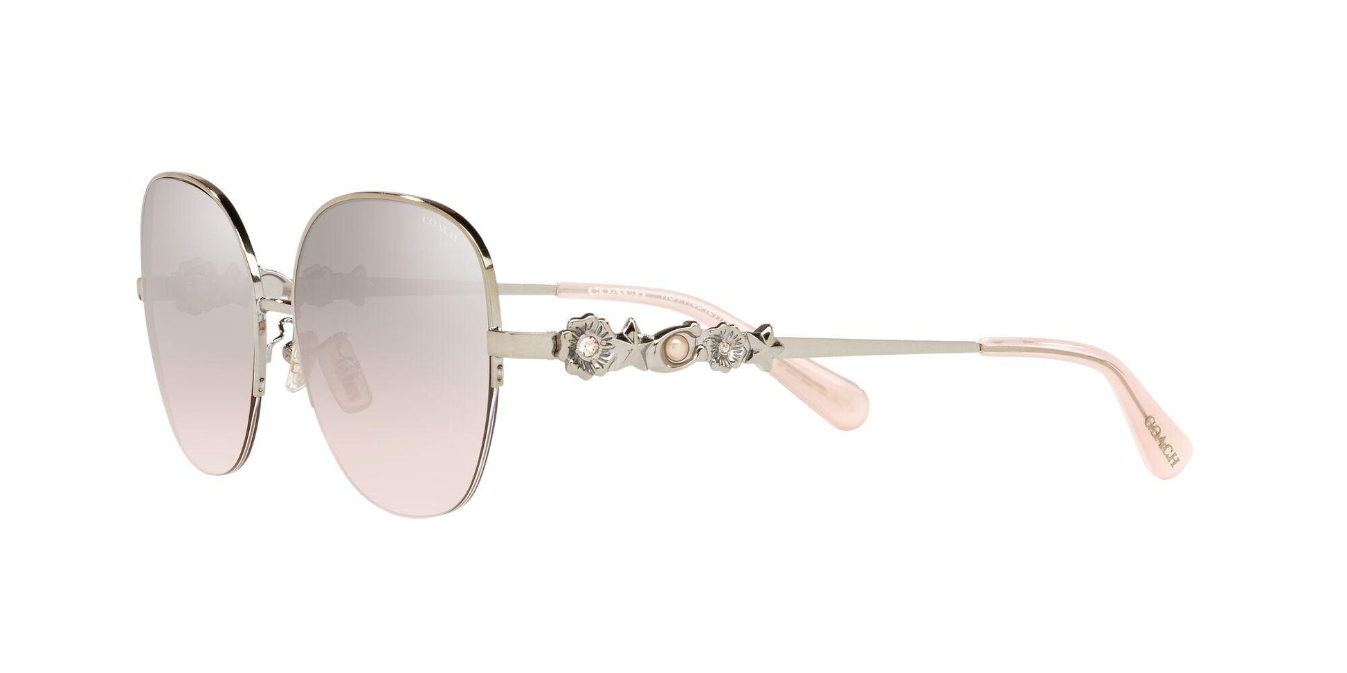 Charm Story Metal Round Sunglasses - COACH Saudi Arabia Official Site