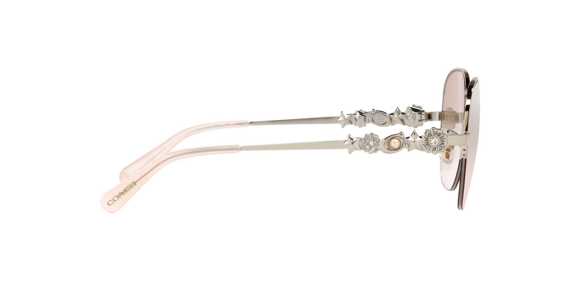 Charm Story Metal Round Sunglasses - COACH Saudi Arabia Official Site