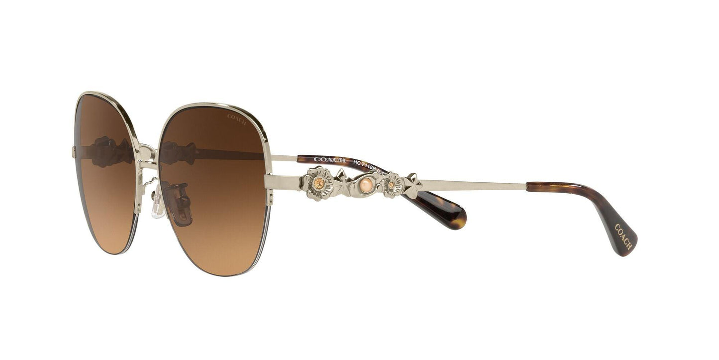 Charm Story Metal Round Sunglasses - COACH Saudi Arabia Official Site
