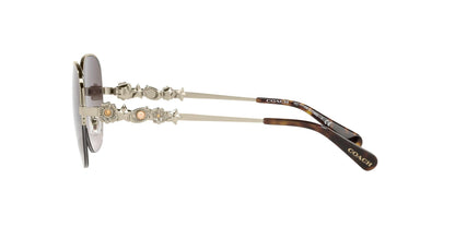 Charm Story Metal Round Sunglasses - COACH Saudi Arabia Official Site