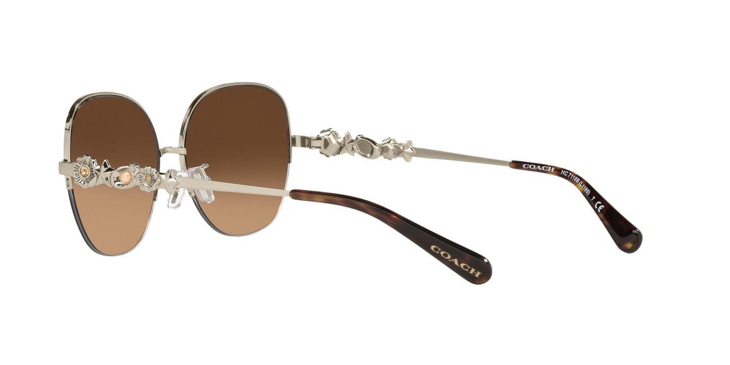 Charm Story Metal Round Sunglasses - COACH Saudi Arabia Official Site