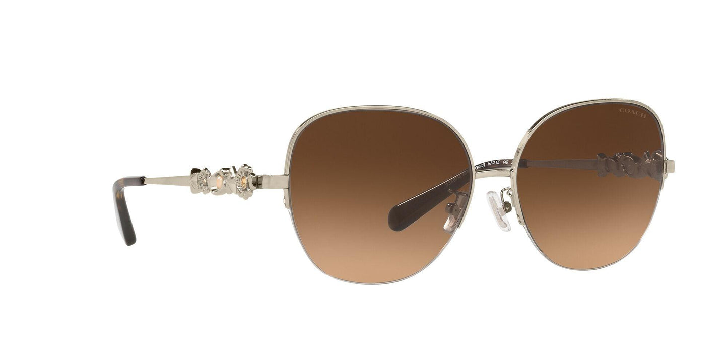 Charm Story Metal Round Sunglasses - COACH Saudi Arabia Official Site