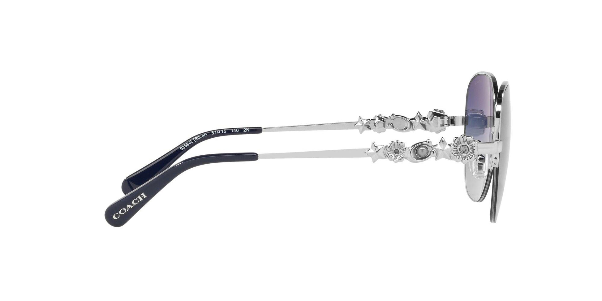 Charm Story Metal Round Sunglasses - COACH Saudi Arabia Official Site
