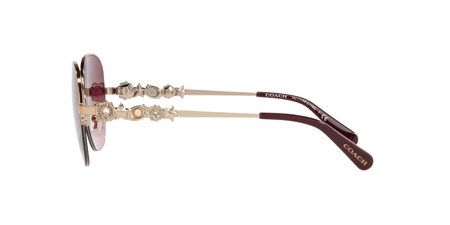 Charm Story Metal Round Sunglasses - COACH Saudi Arabia Official Site