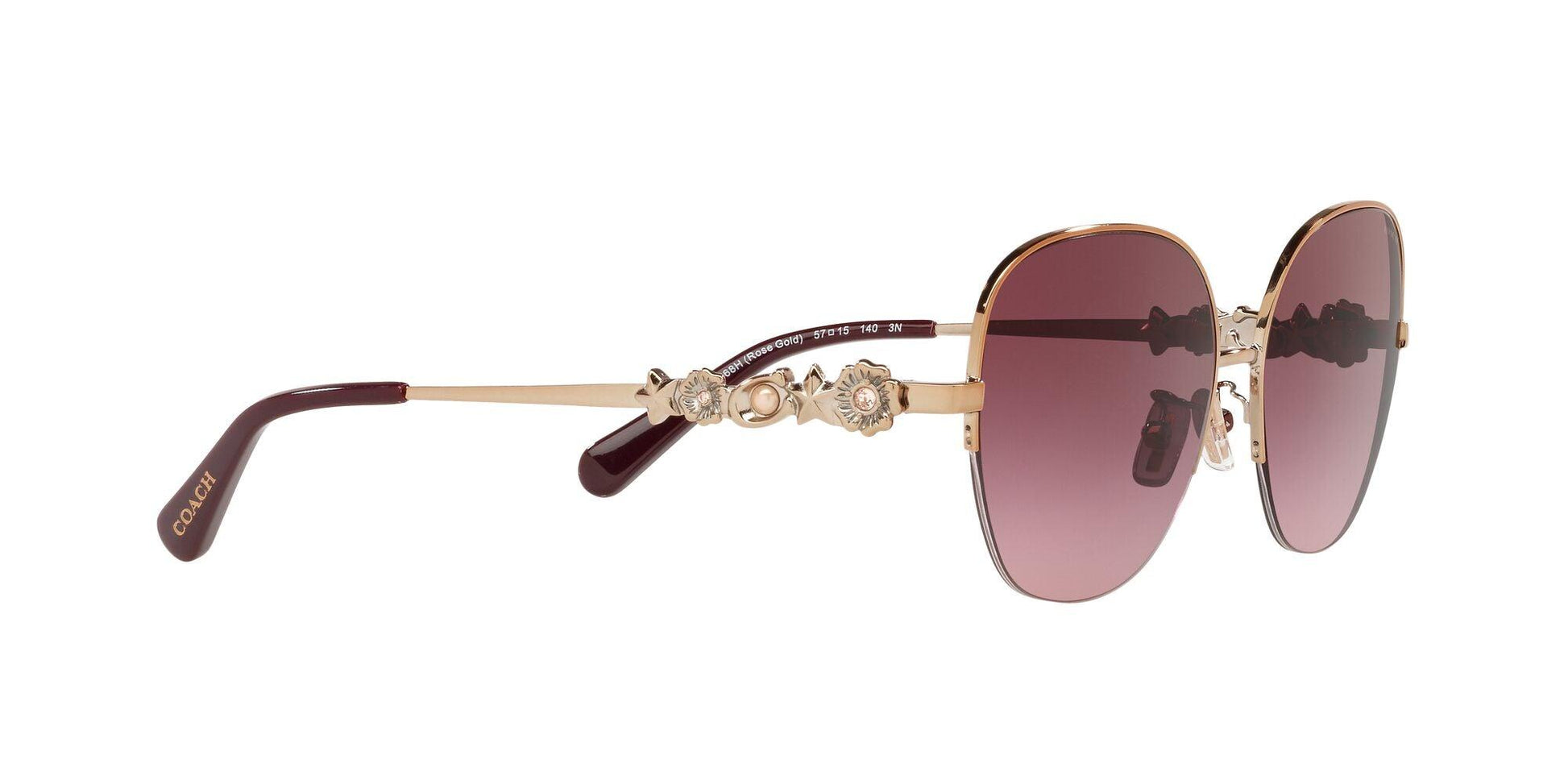 Charm Story Metal Round Sunglasses - COACH Saudi Arabia Official Site