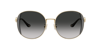 0HC7176B-Coach Sunwear-Shiny Light Gold / Smoke