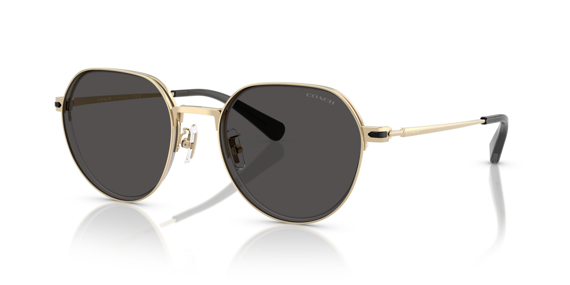 0HC7179-Coach Sunwear-Shiny Light Gold