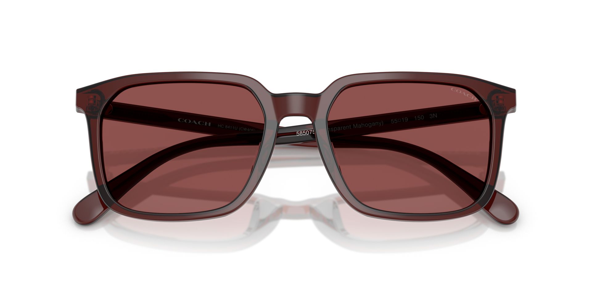 0HC8411U-Polyamide Standard Man Sunwear-Transparent Mahogany