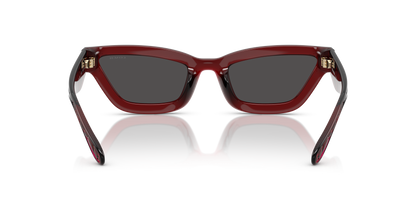 0HC8420U-Coach Sunwear-Transparent Deep Red