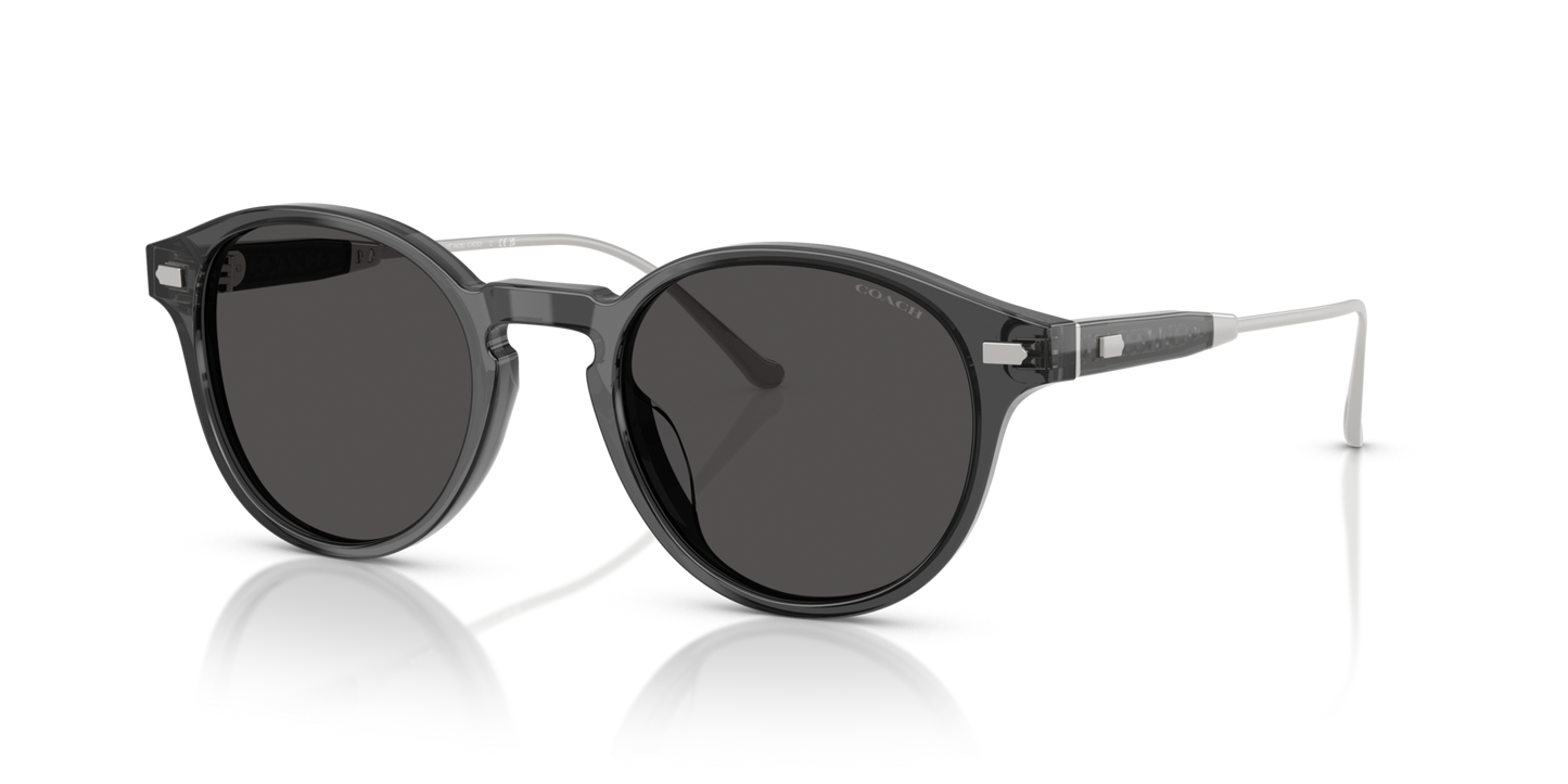 0HC8428U-Coach Sunwear-Transparent Grey