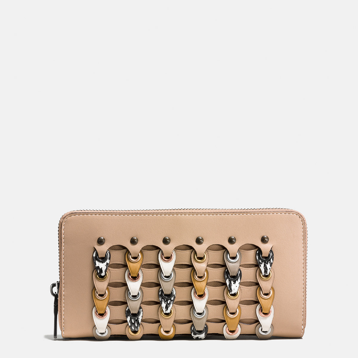 COACH-Exotic Coach Link Accordion Zip-10571-STB