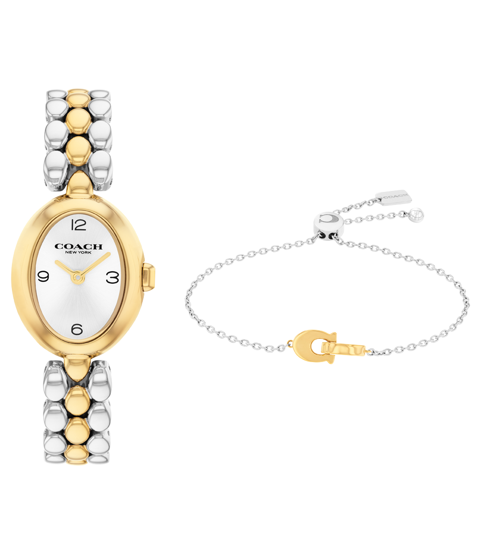 14000128-Sammy Watch Gift Set, 22.5mm x 28mm-Silver White