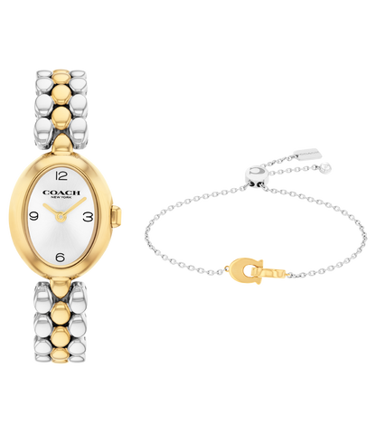 14000128-Sammy Watch Gift Set, 22.5mm x 28mm-Silver White