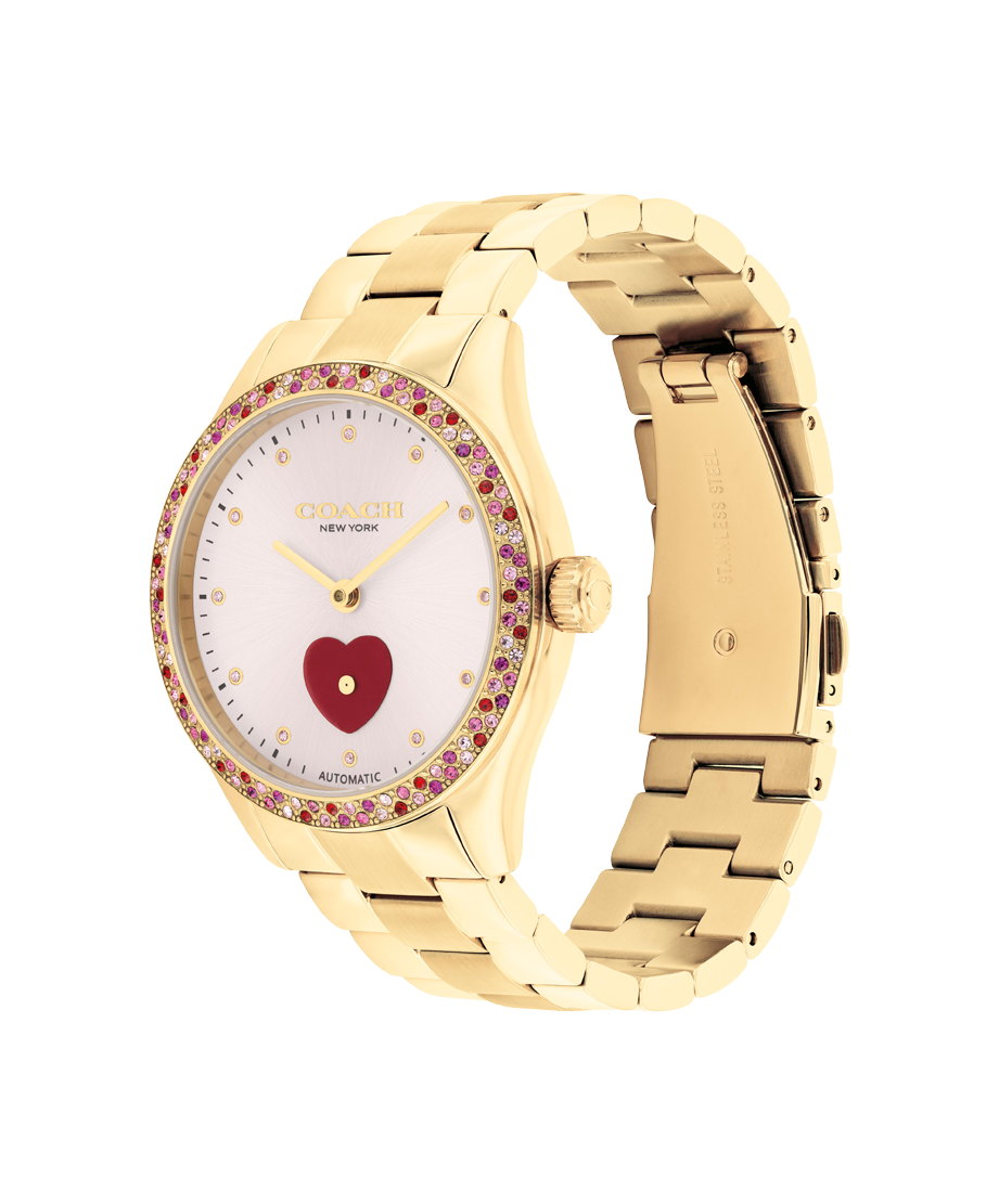 14504487-Brooks Automatic Watch, 38Mm-Light Pink