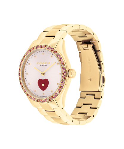 14504487-Brooks Automatic Watch, 38Mm-Light Pink