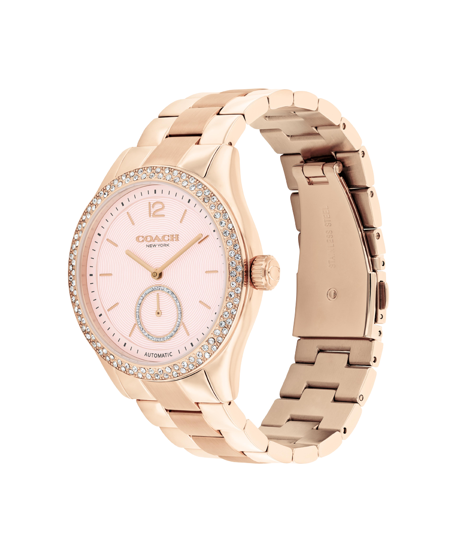 14504488-Brooks Automatic Watch, 38Mm-Pink