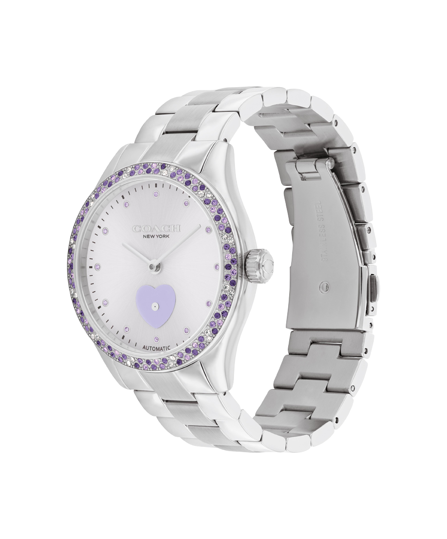 14504522-Brooks Automatic Watch, 38Mm-Lavender