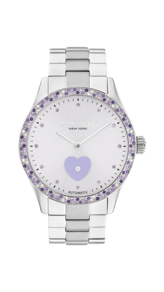 14504522-Brooks Automatic Watch, 38Mm-Lavender