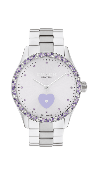 14504522-Brooks Automatic Watch, 38Mm-Lavender