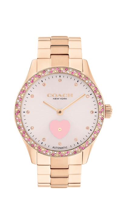 14504523-Brooks Automatic Watch, 38Mm-Light Pink