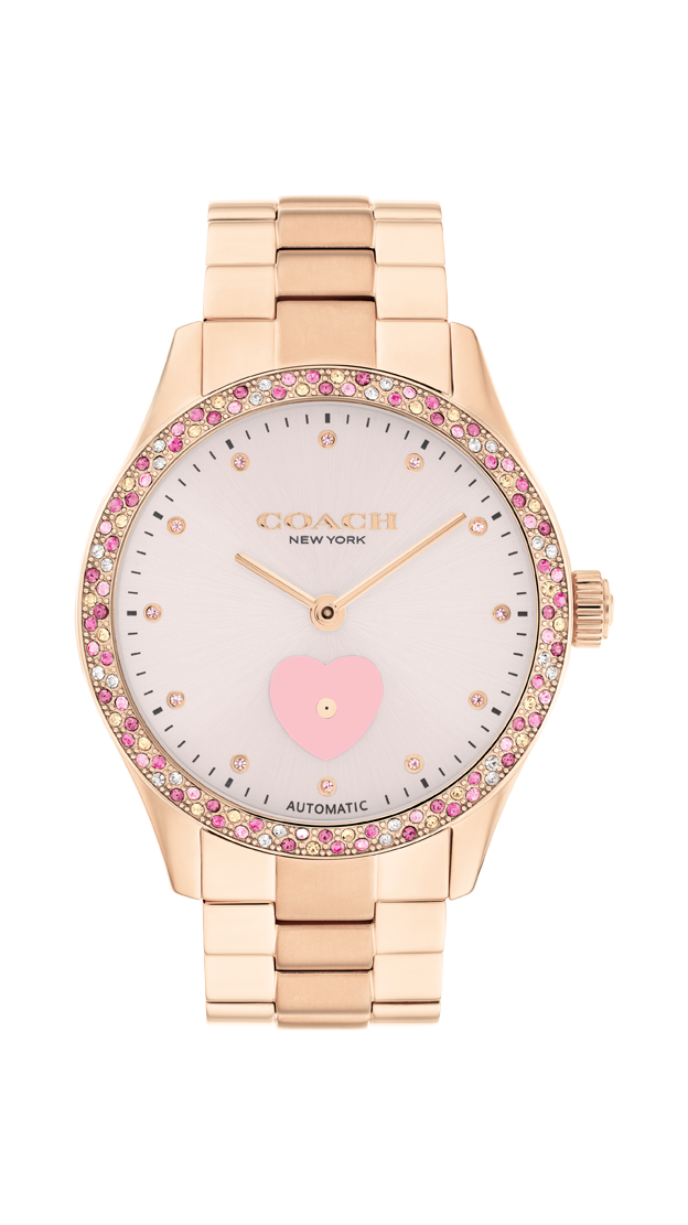 14504523-Brooks Automatic Watch, 38Mm-Light Pink