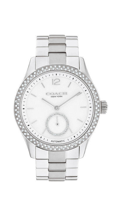 14504526-Brooks Automatic Watch, 38Mm-Silver