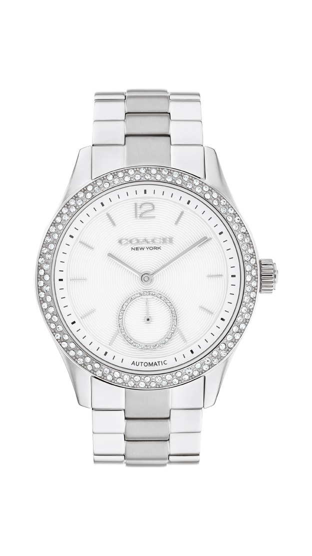 14504526-Brooks Automatic Watch, 38Mm-Silver