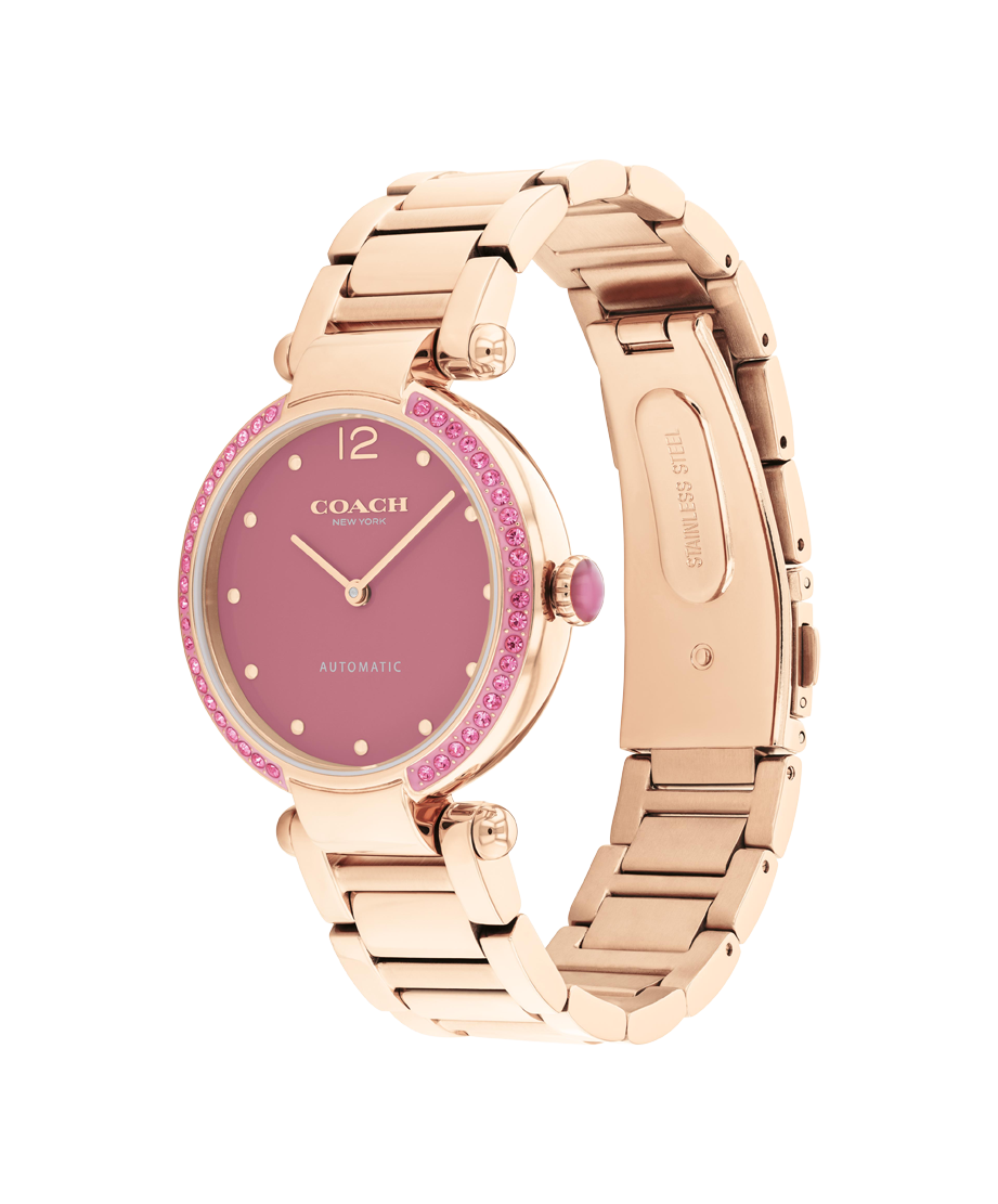 14504581-Cary Automatic Watch, 34mm-Pink
