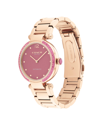 14504581-Cary Automatic Watch, 34mm-Pink