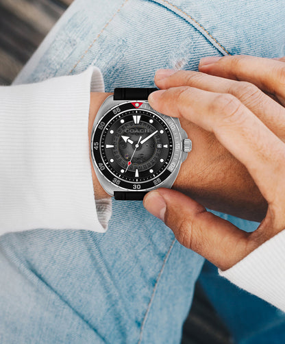 14602715-Charter Automatic Watch, 44mm-Black