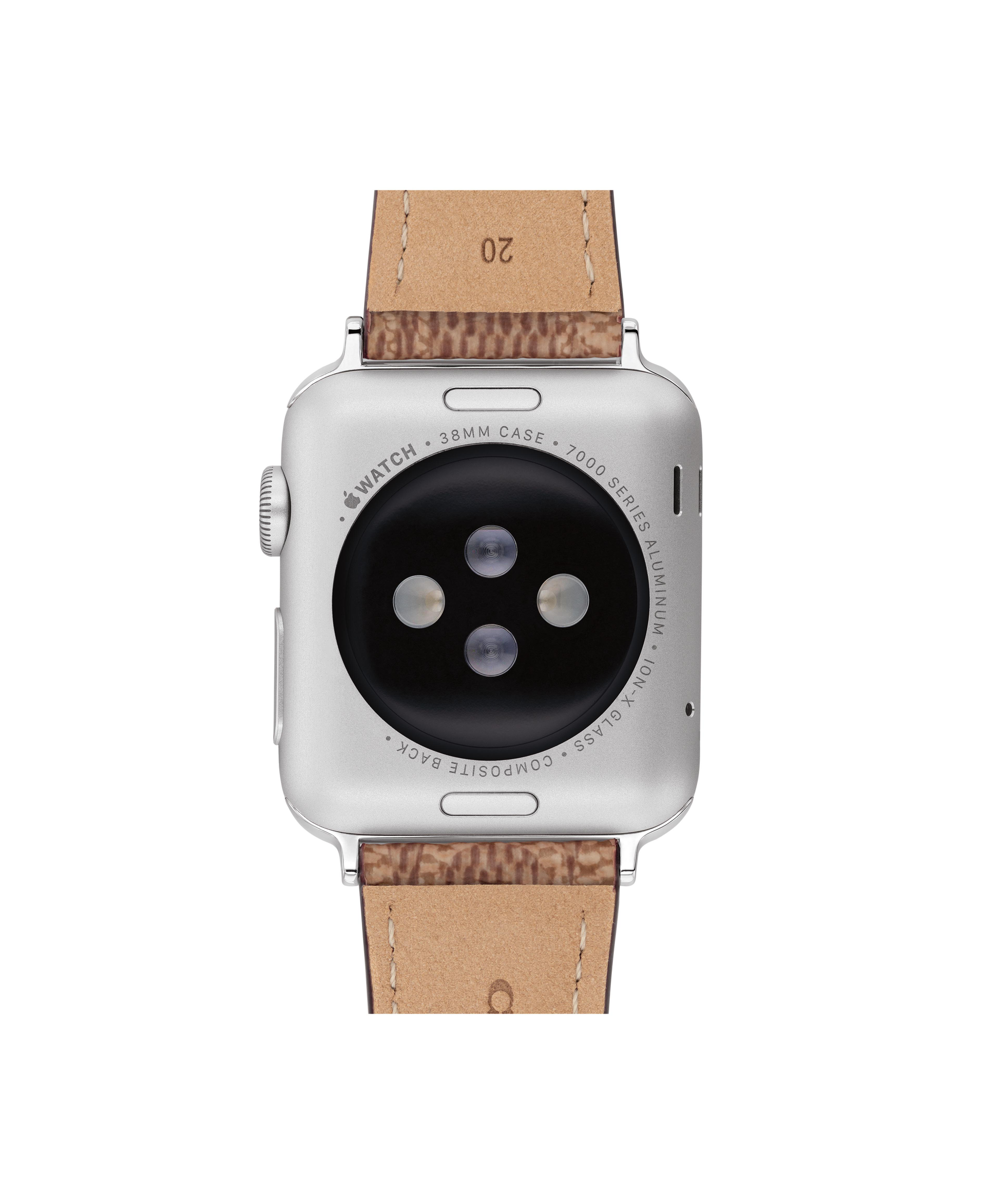 14700106-Coach Apple Watch® Strap-Brown & Red