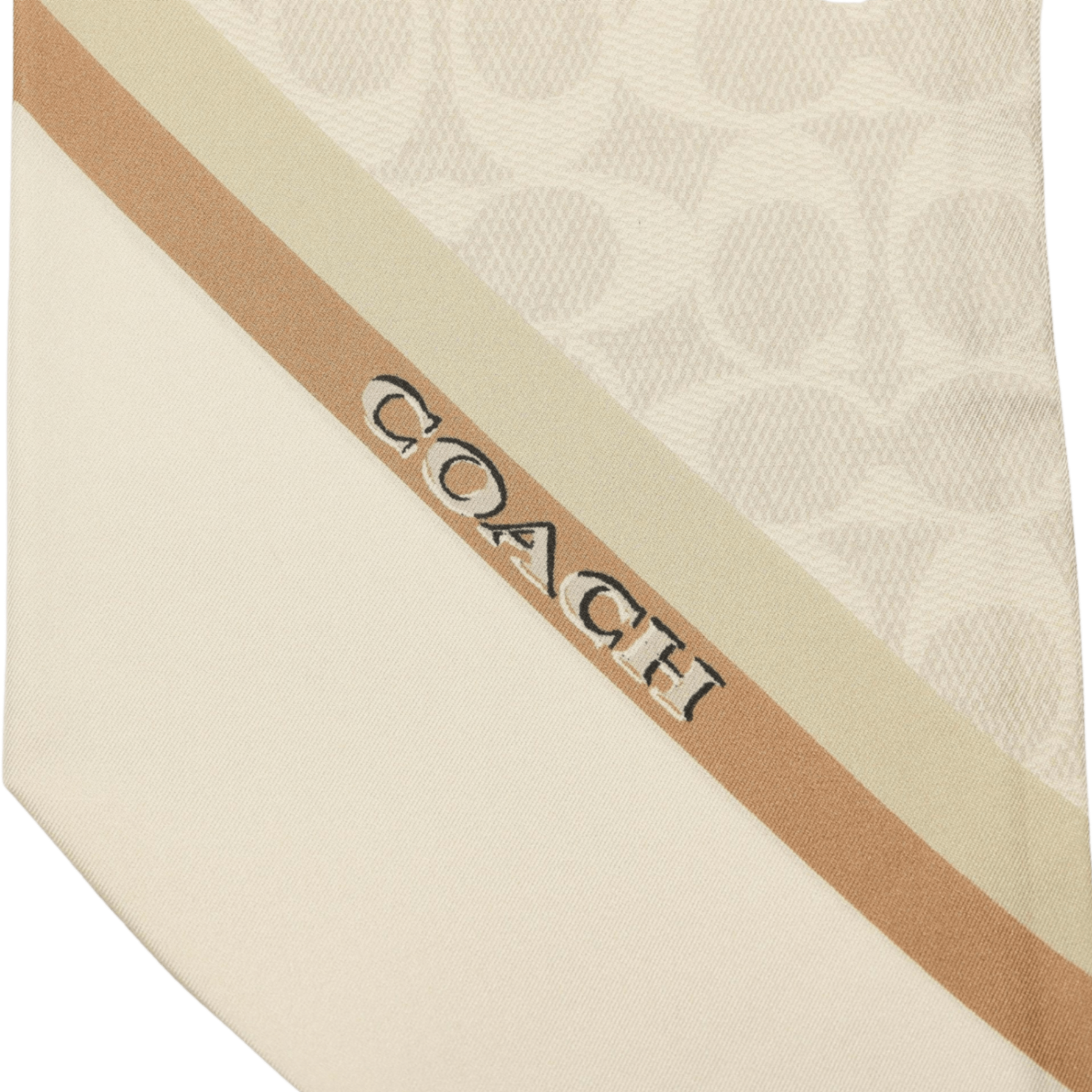 29CAS77-Stacked Tabby Printed Wide Silk Skinny-Off White / Multi