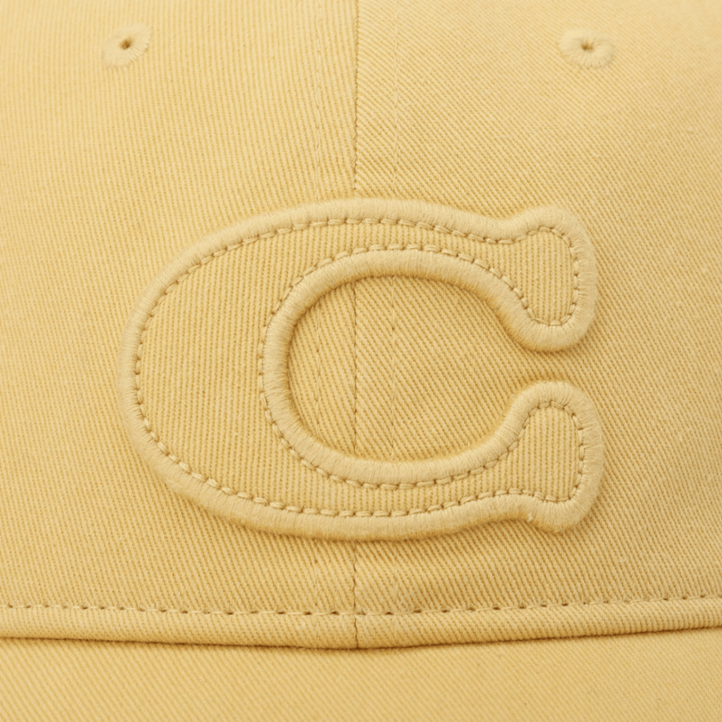 29CCN89-Sculpted C Baseball Hat-Vanilla