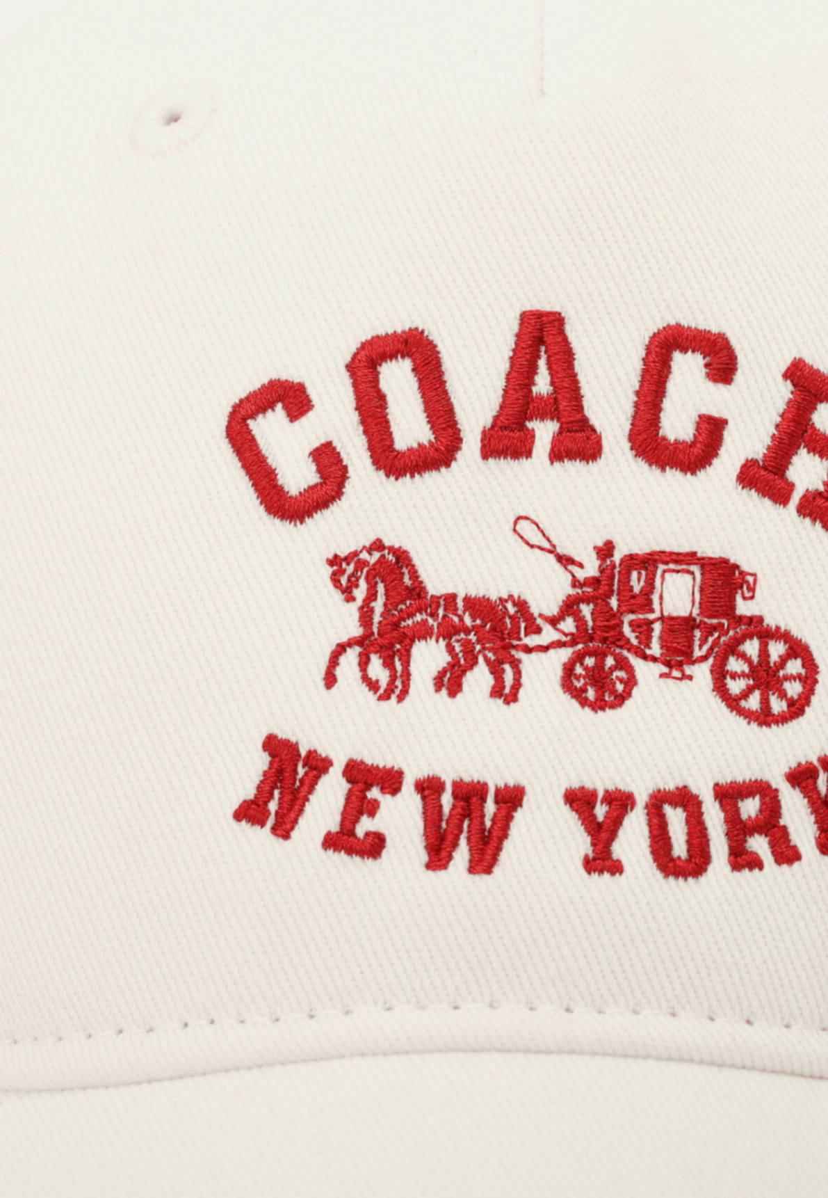 29CDO83-Horse And Carriage Baseball Hat-Ivory