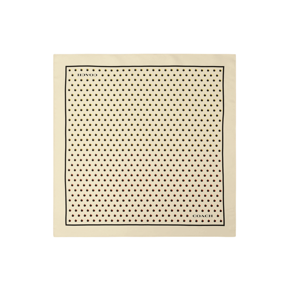 Apple Dot Printed Silk Bandana