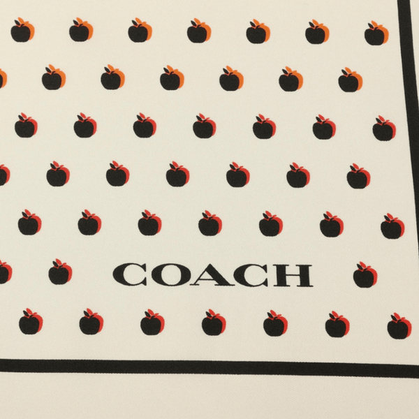 Apple Dot Printed Silk Bandana