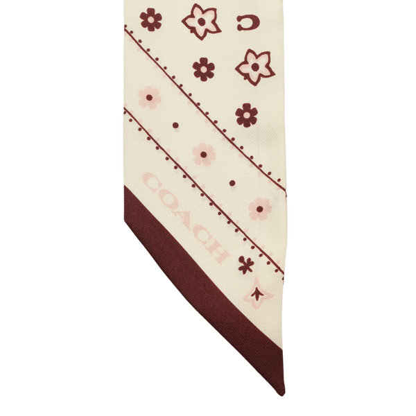 Western Floral Printed Silk Skinny
